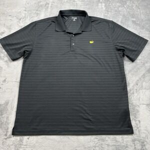 Masters Tech Polo Shirt Men's Size XXL Black Augusta National Golf Performance